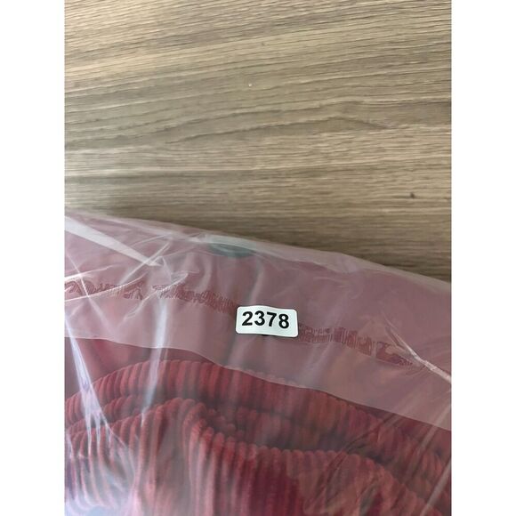 Barbour Quilted Blanket Lined Jacket Red Sz L Corduroy Collar Field Chore* - Picture 14 of 16